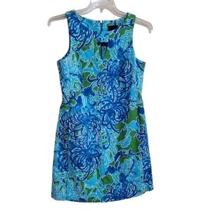 Just Taylor Blue Multicolor Sleeveless Dress Size 10